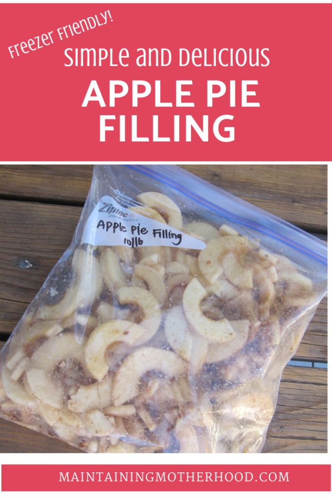 Want a simple way to make apple pie filling? This is our absolute favorite way to have fresh apple pie on hand all year long!