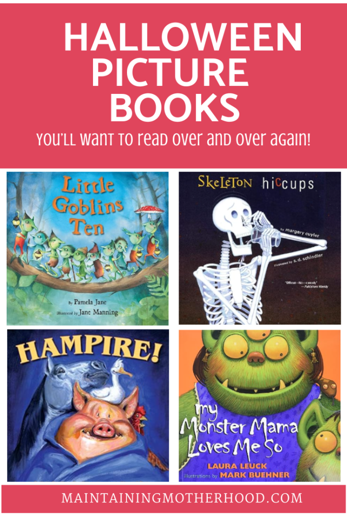 Looking for fun, engaging, and non-scary Halloween picture books to enjoy as a family? Check out our top 10 list of Halloween picture book favorites!